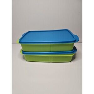 NEW Tupperware Large Lunch It Divided Container Bento Boxes Meal Prep Set of 2